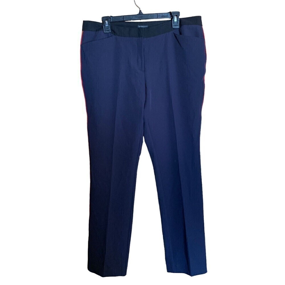 Worthington Womens Plus Size 14 Multicolor Low Rise Slim Fit Stretch Dress Pants